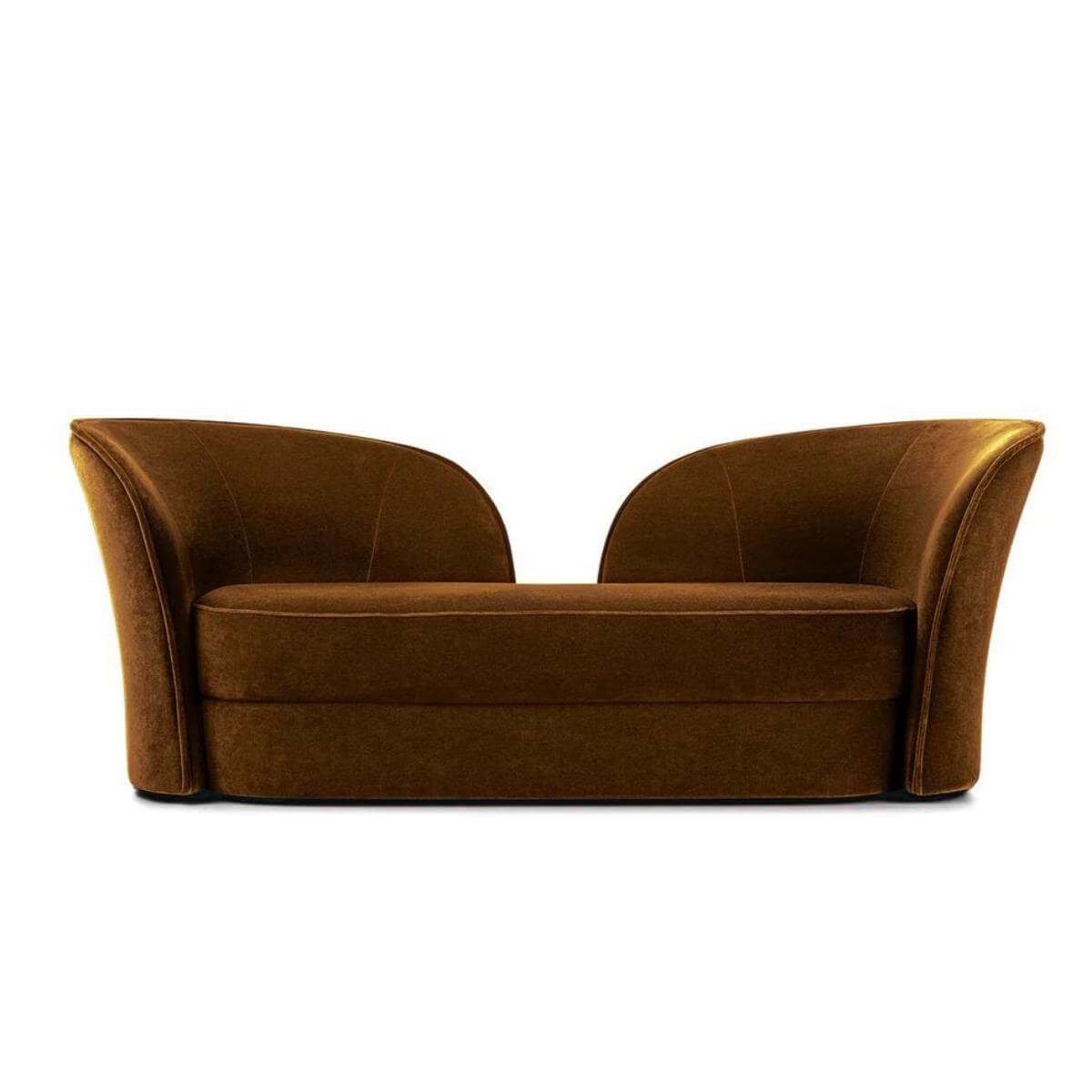 DesignFusion sofa with modern design, angled side view showcasing plush cushions
