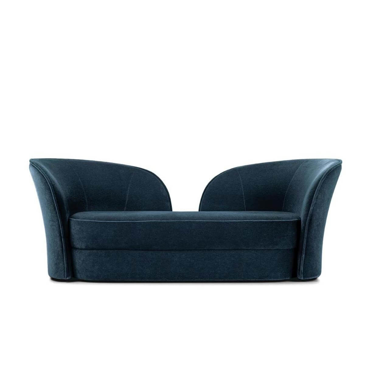 Modern DesignFusion sofa angled perspective highlighting fabric texture and design