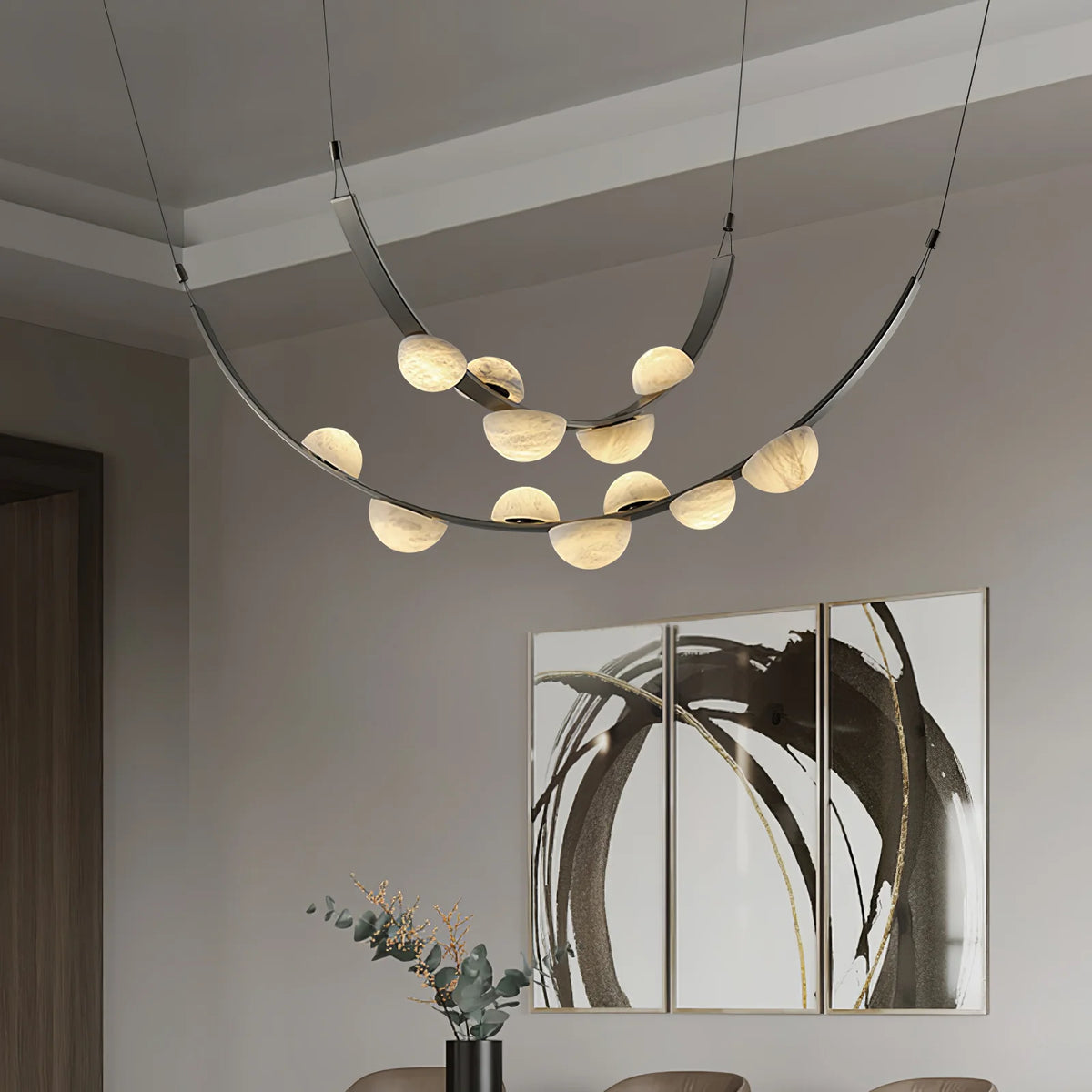 Dew Drops Alabaster Chandelier - Pre Order