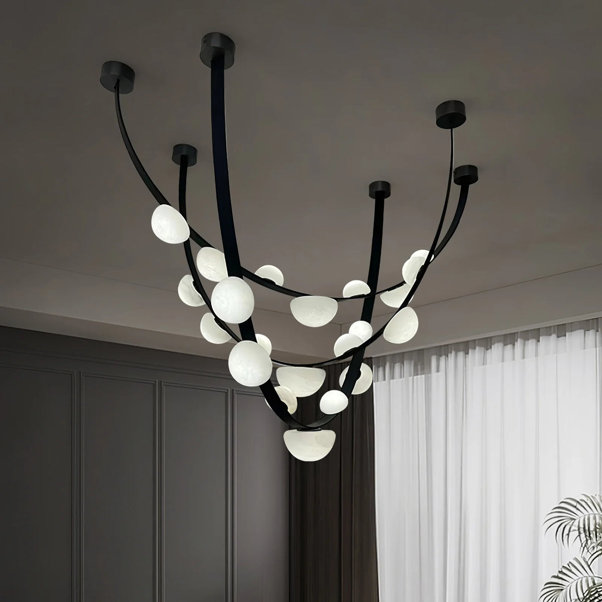 Dew Drops Alabaster Chandelier - Pre Order