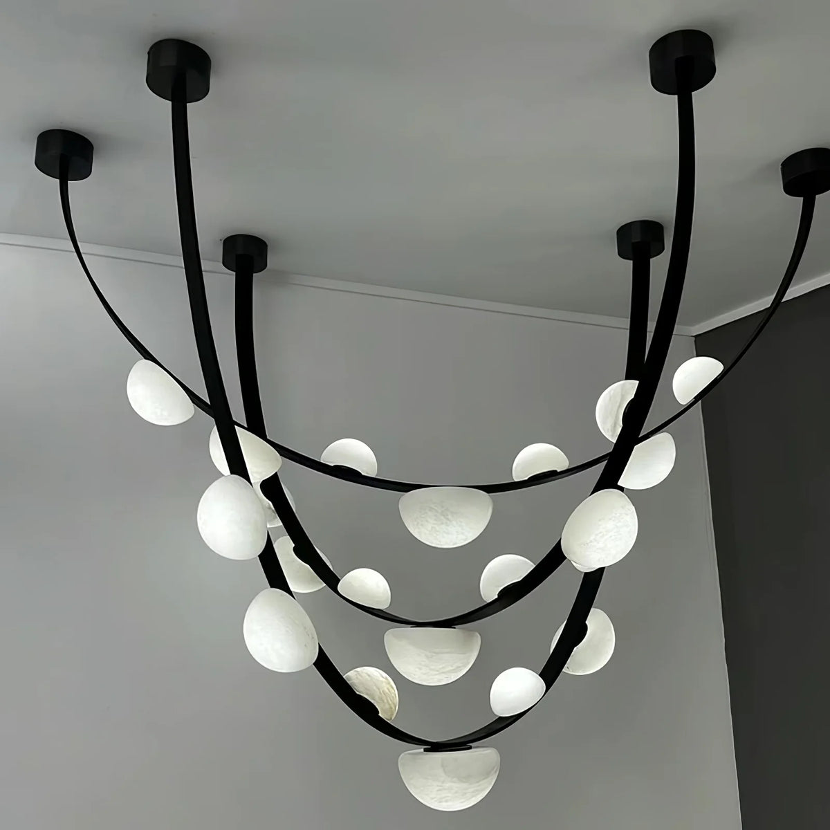 Dew Drops Alabaster Chandelier - Pre Order