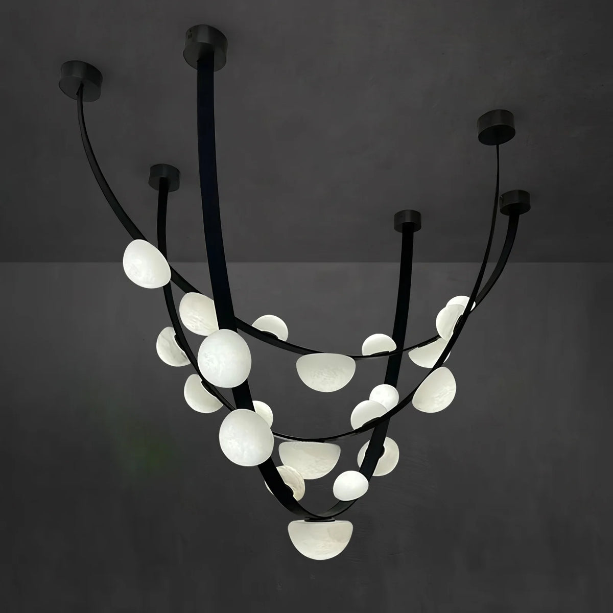 Dew Drops Alabaster Chandelier - Pre Order