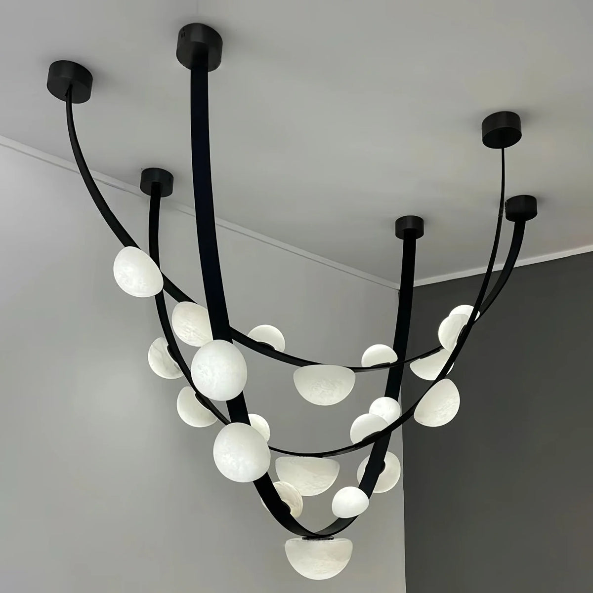 Dew Drops Alabaster Chandelier - Pre Order
