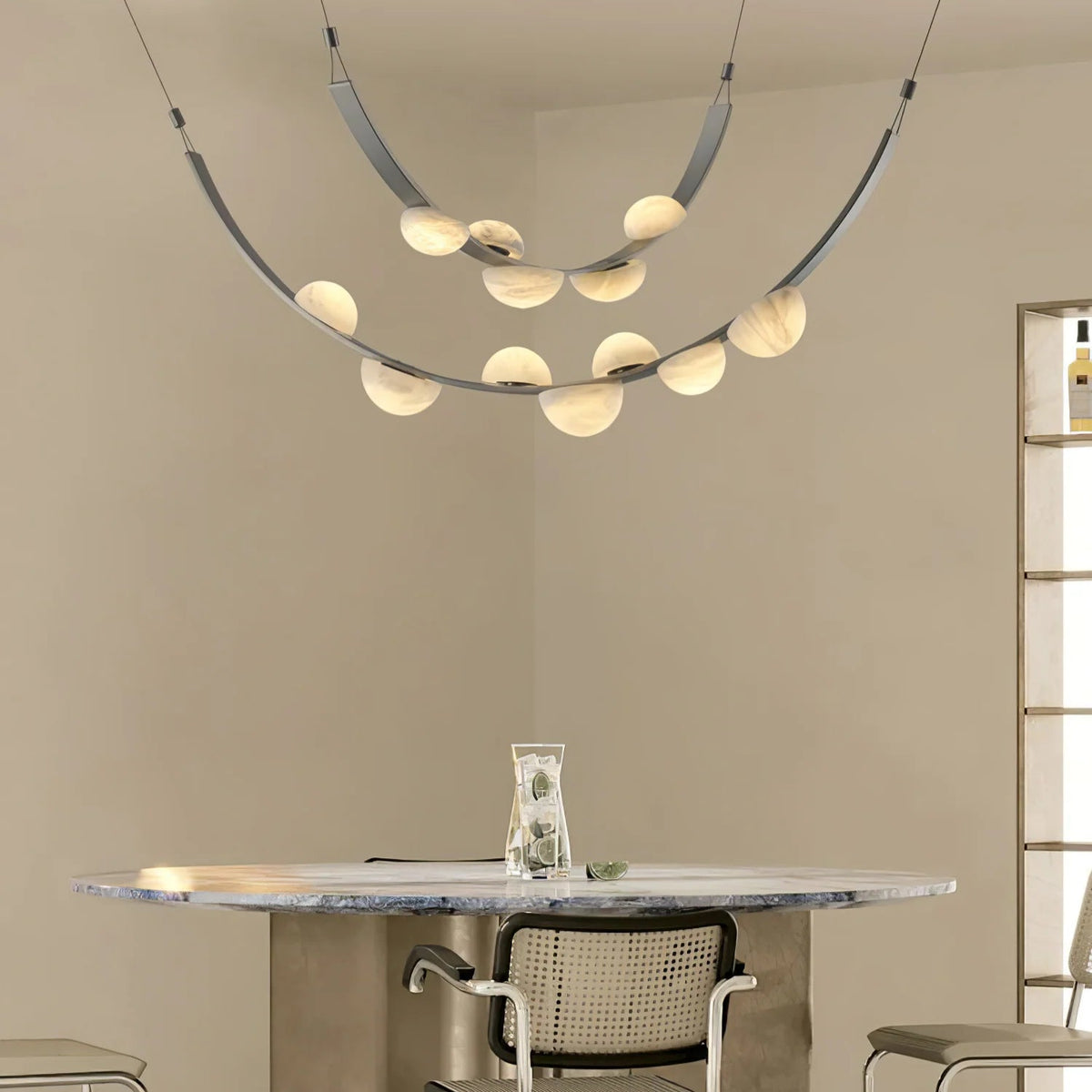 Dew Drops Alabaster Chandelier - Pre Order