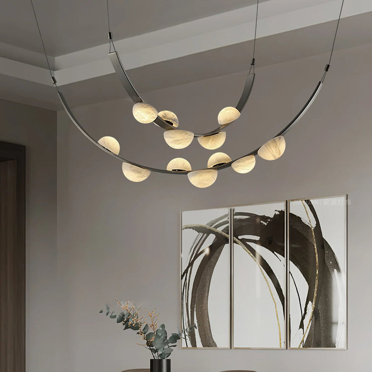 Dew Drops Alabaster Chandelier - Pre Order