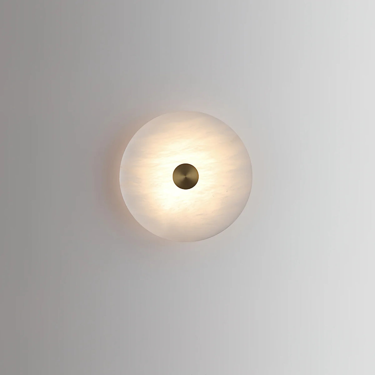 Disc Shaped Alabaster Wall Light - Pre Order