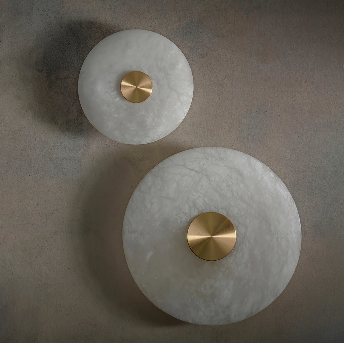 Disc Shaped Alabaster Wall Light - Pre Order