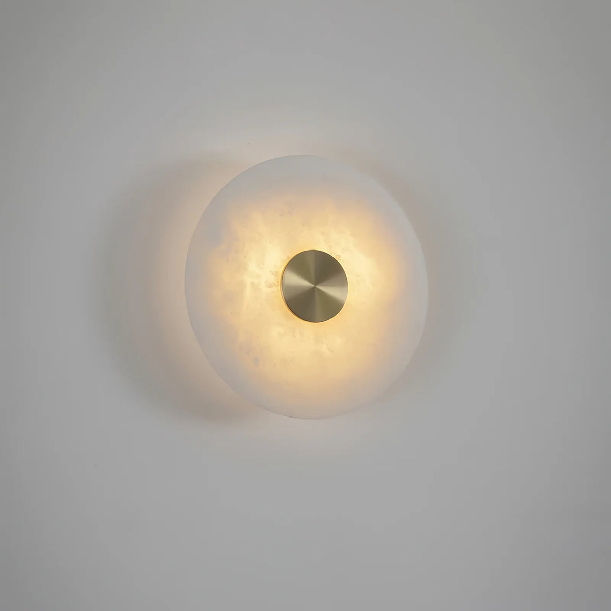 Disc Shaped Alabaster Wall Light - Pre Order
