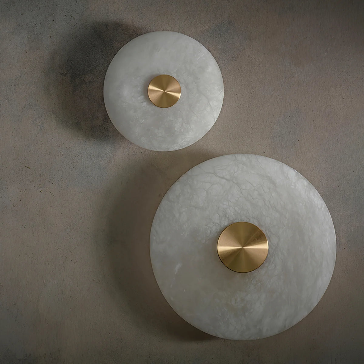 Disc Shaped Alabaster Wall Light - Pre Order
