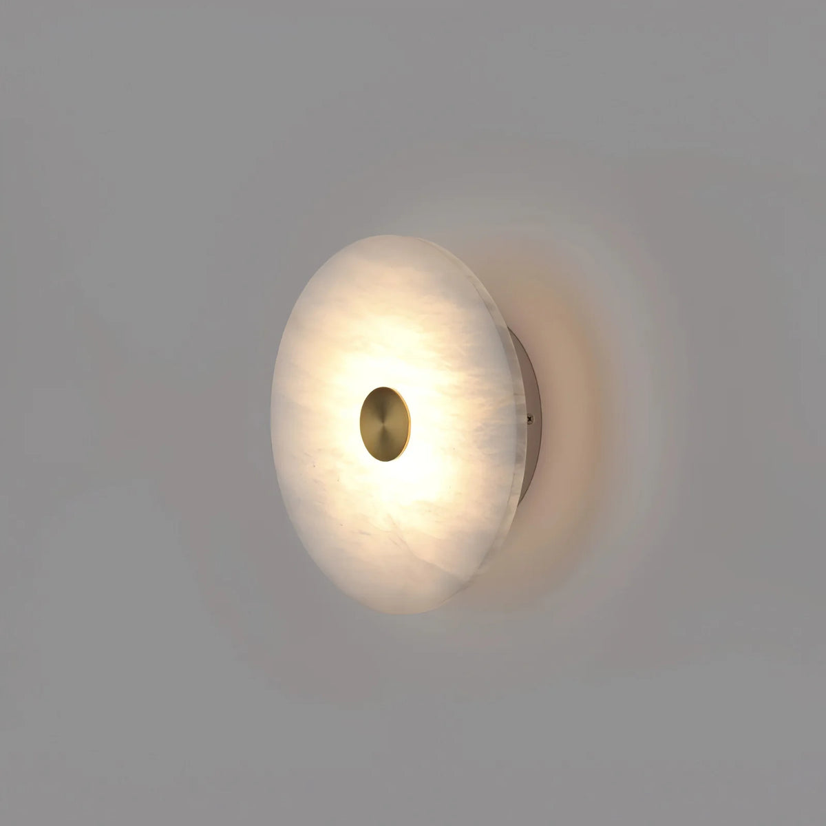 Disc Shaped Alabaster Wall Light - Pre Order