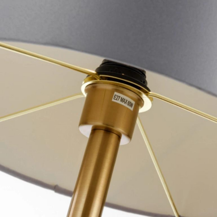 Dominion metal-based modern bedside table lamp model 3, sleek design for elegant ambient bedroom lighting