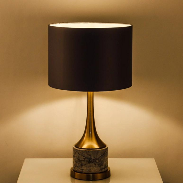 Dominion metal-based modern bedside table lamp model 4, sleek design with elegant ambient lighting