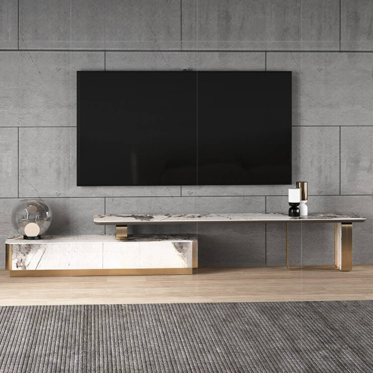 Easton TV unit with sleek modern design in elegant Australian interior living room