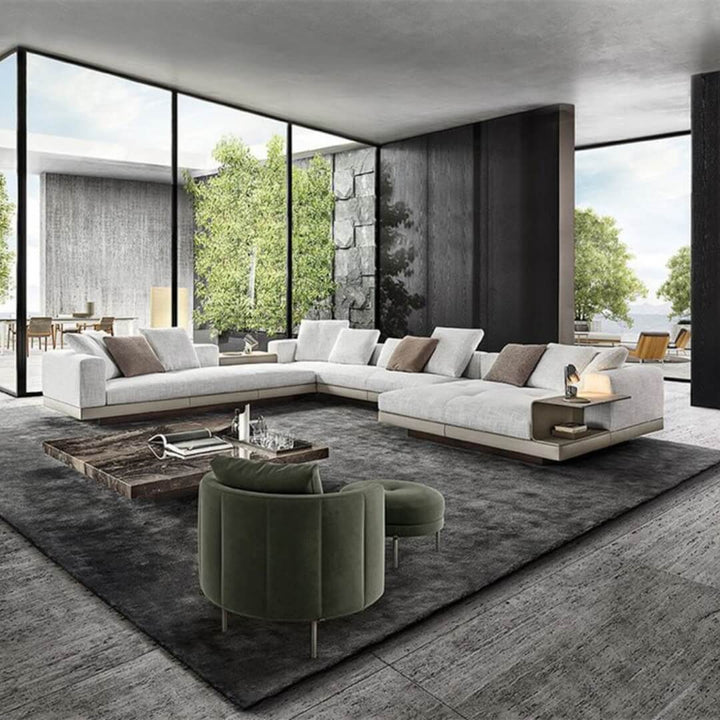 Eastor sofa in elegant living room interior – modern plush seating with stylish design complementing contemporary décor