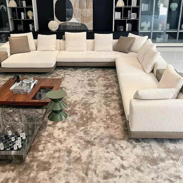 Side view of Eastor sofa in elegant interior – stylish modern seating with plush upholstery and sleek design