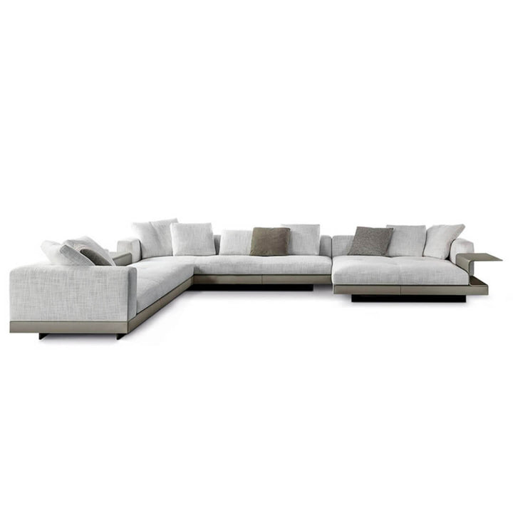 Front view of Eastor sofa in elegant interior – plush modern seating with stylish design complementing contemporary décor