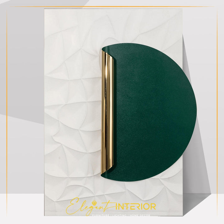 Eclipse Modern Green Rectangle Wall Decor – 3D geometric art piece with bold green tones and contemporary rectangular design.