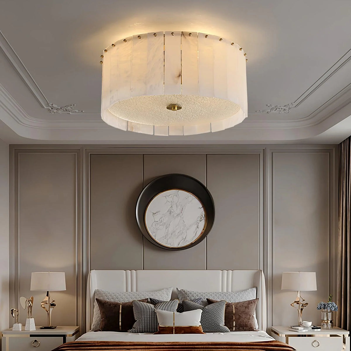 Elysian Alabaster Ceiling Lamp - Pre Order
