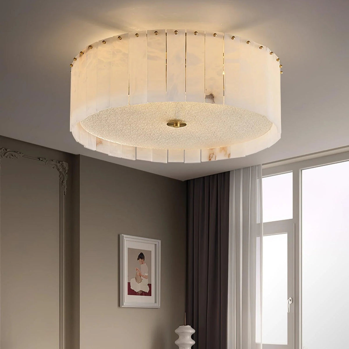 Elysian Alabaster Ceiling Lamp - Pre Order