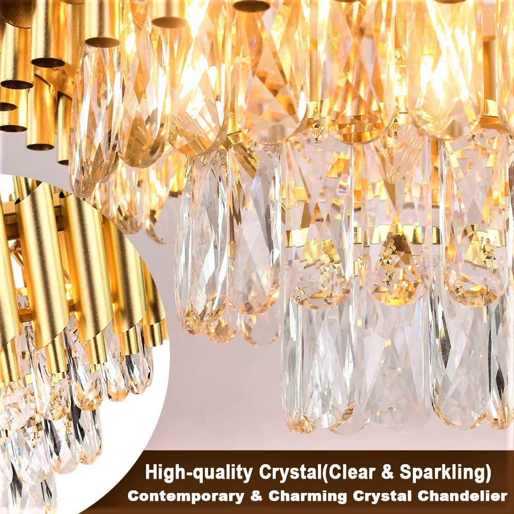 Flute Cascade crystal chandelier – contemporary luxury lighting made with high-quality clear and sparkling crystals, perfect for modern interiors.