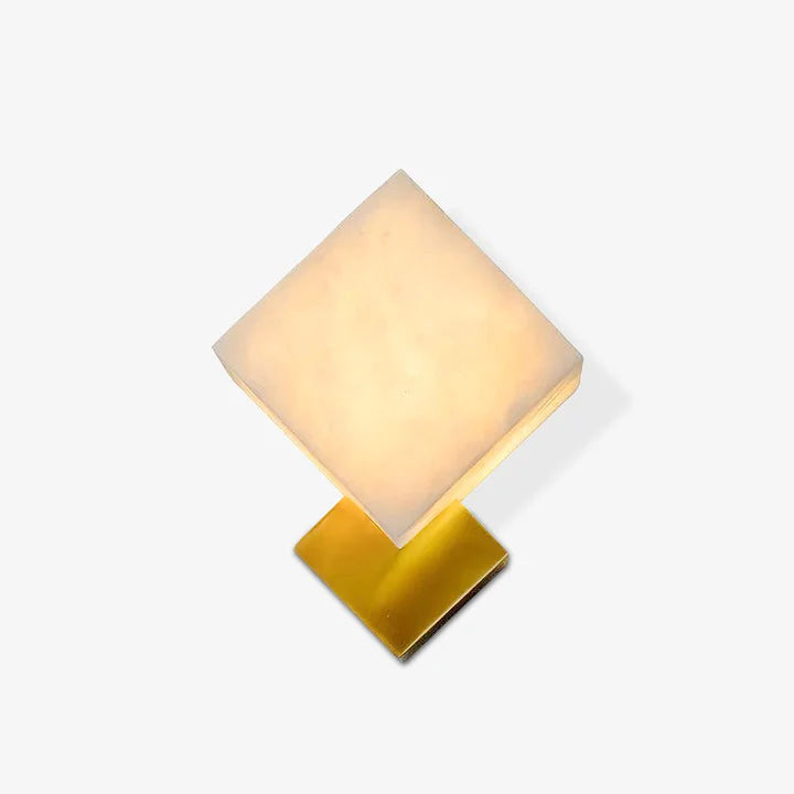 Block Alabaster Wall Sconce - Pre Order