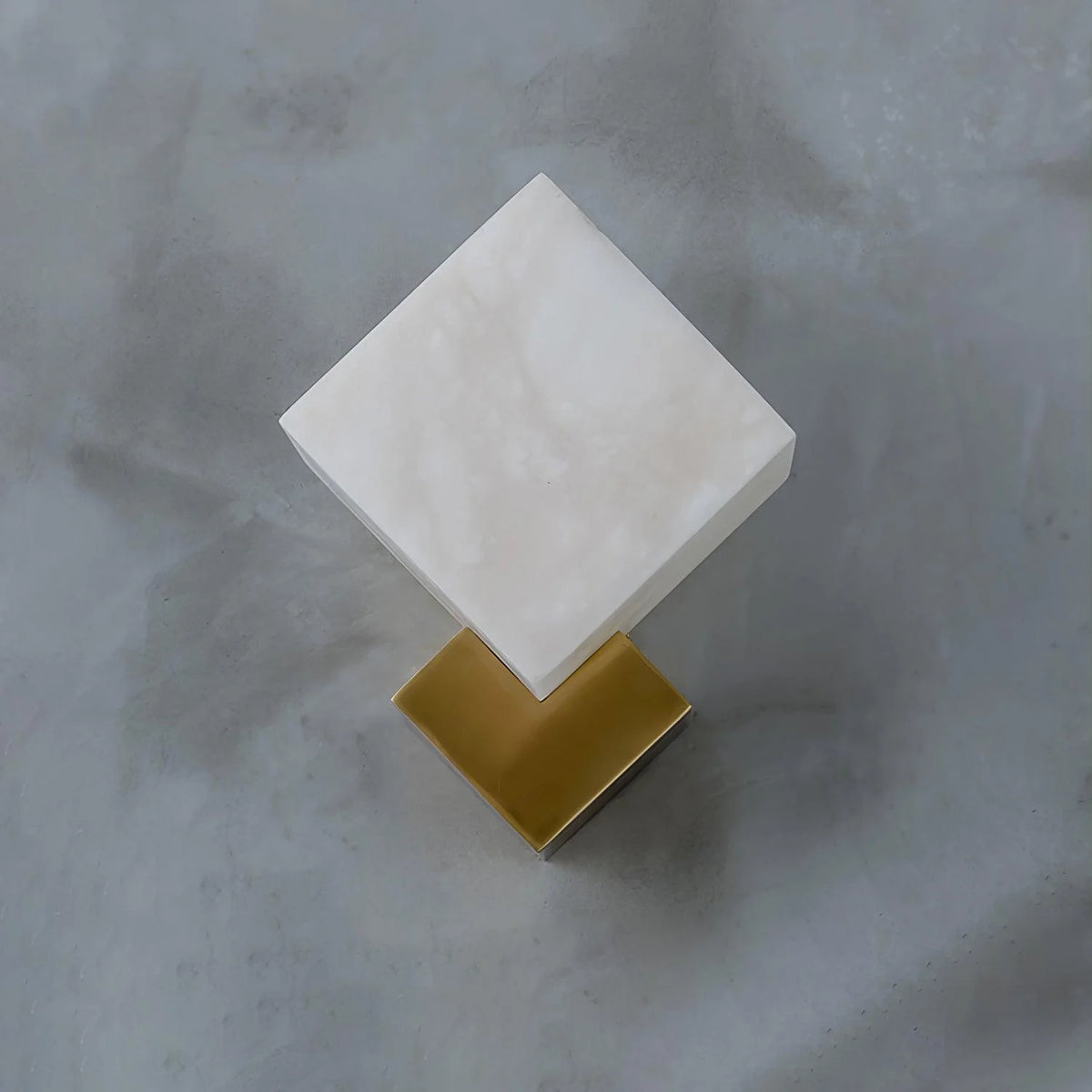 Block Alabaster Wall Sconce - Pre Order