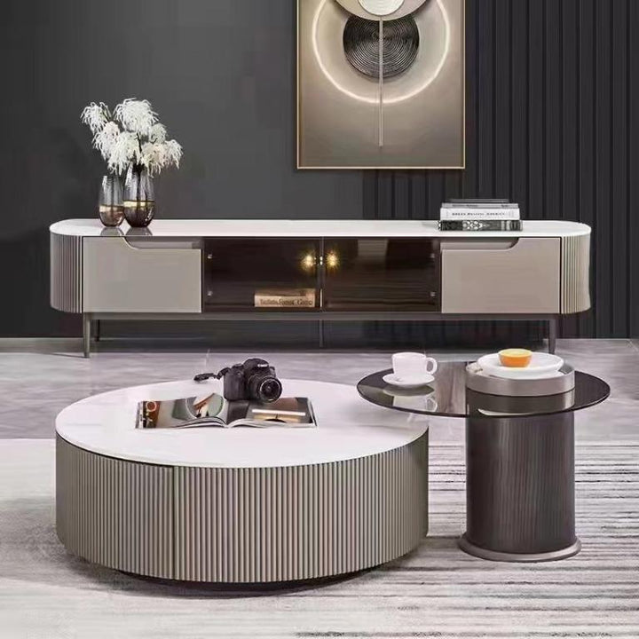 Gavina Coffee Table and Side Table Set – Elegant Modern Furniture for Stylish Interior Spaces