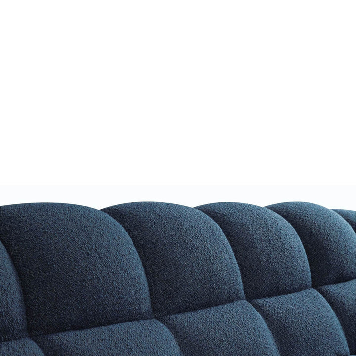 Elegant teddy fabric Gentle Glide sofa combining softness and modern aesthetics