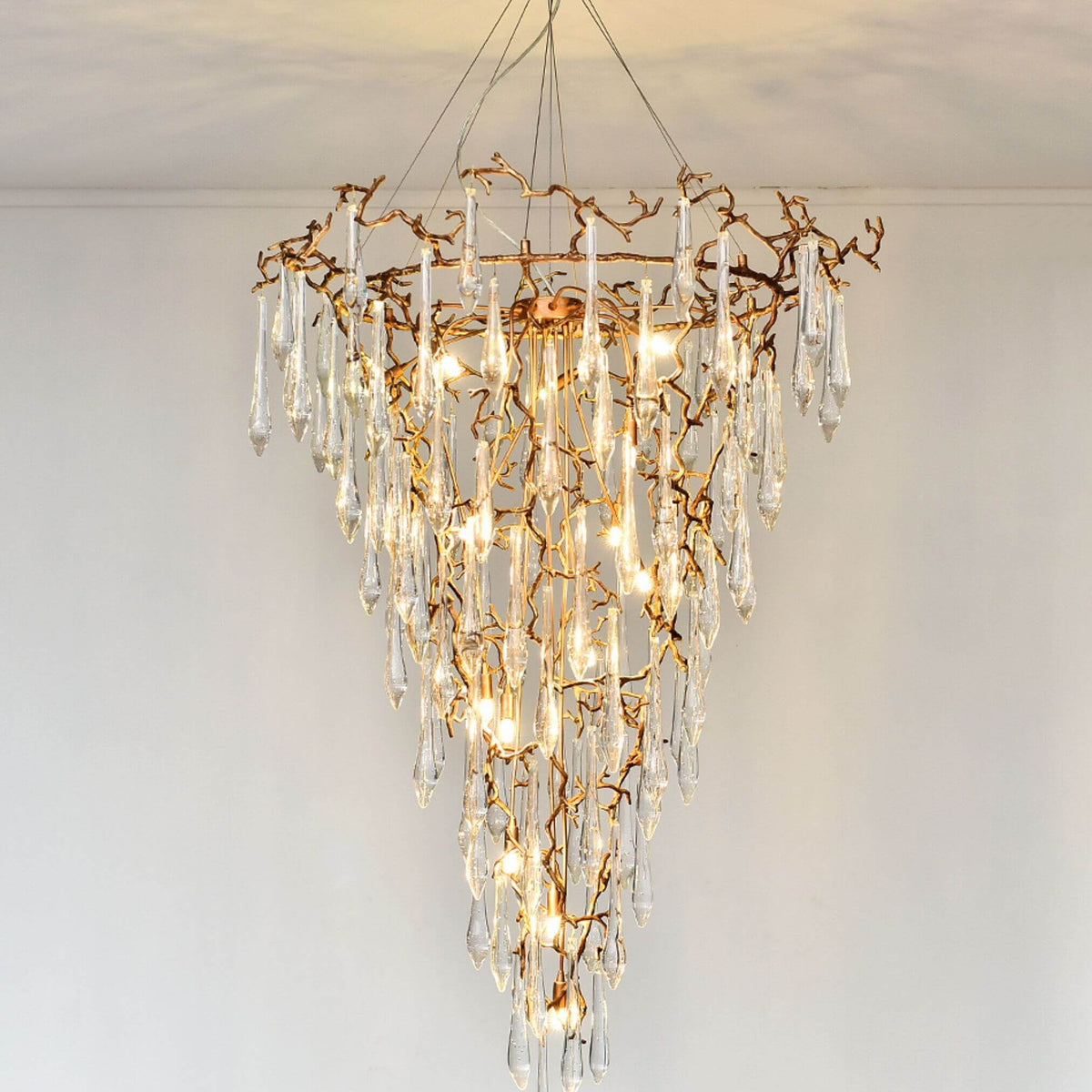 Glimmer Chandelier Light Hanging from Ceiling – Elegant Modern Lighting Fixture for Interiors