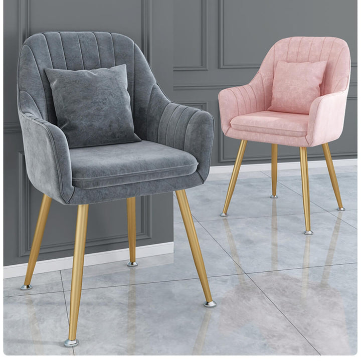 Graceful Glam custom-made chair for dressing table, elegant plush design for stylish vanity spaces