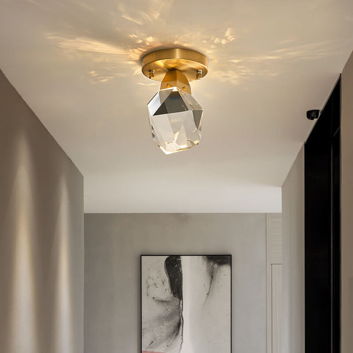 Harmony flush mount ceiling light illuminating living room with warm, elegant ambient lighting
