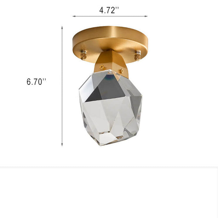 Dimension details of Harmony flush mount ceiling light installed in an elegant interior, highlighting size and design specifications