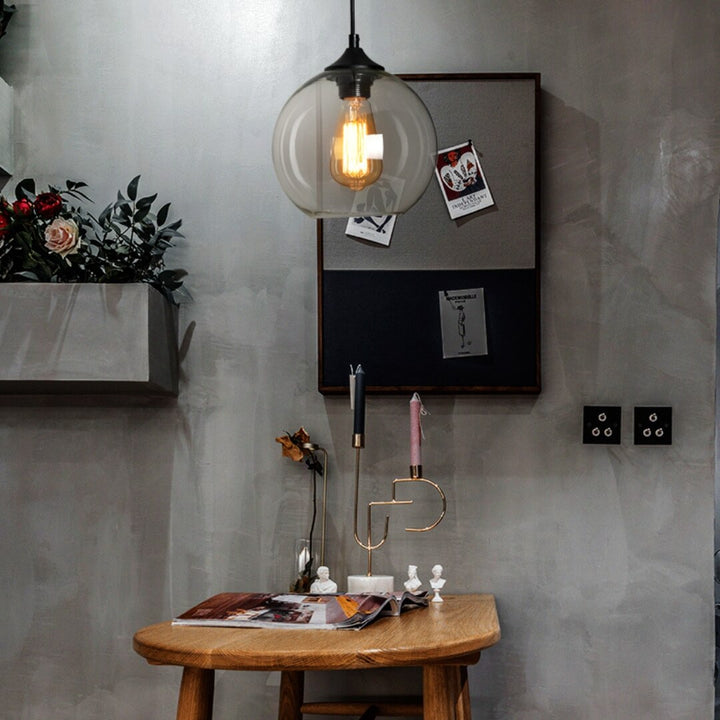Hugo single pendant light fixture showcasing sleek modern design, ideal for contemporary interior décor