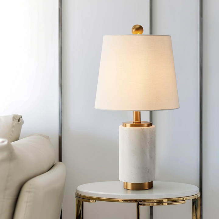 Joana table lamp with elegant marble base and modern design