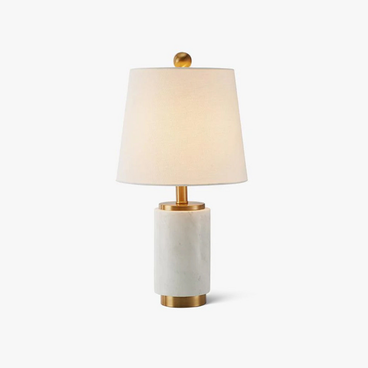 Modern table lamp featuring Joana marble base for luxury interiors