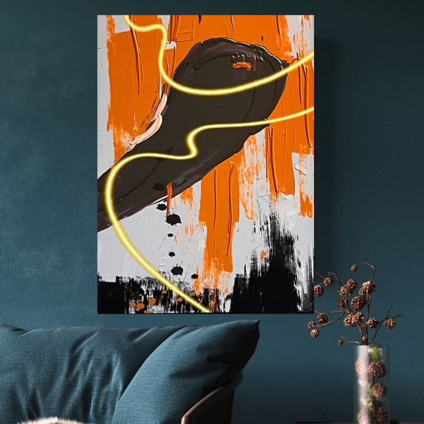 Journey-themed abstract artwork for modern interior spaces