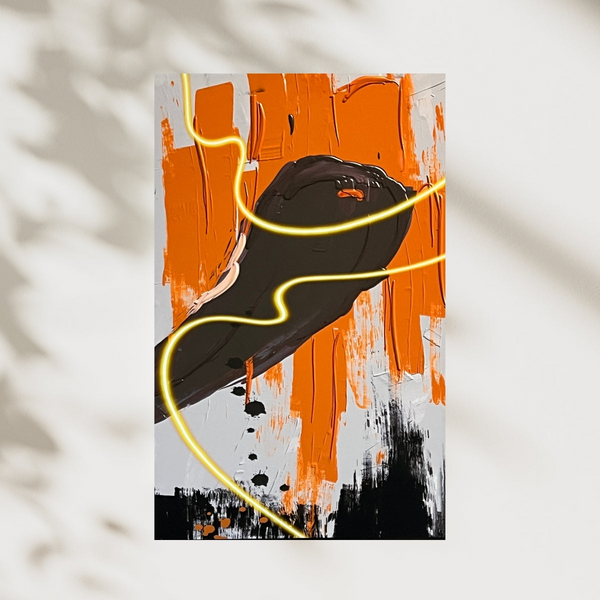 Vibrant abstract wall décor named Journey with dynamic patterns