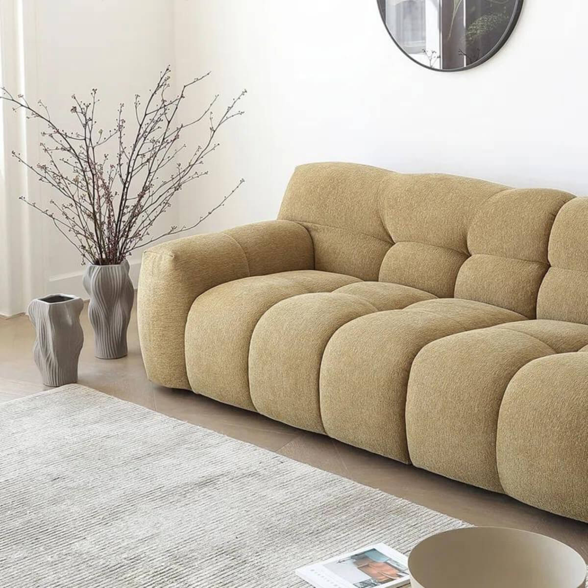 Modernista Stylish Cotton Linen Sofa Set