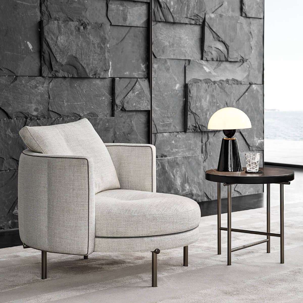 Flux Forma Cotton Linen Sofa Set - A Serene Sanctuary