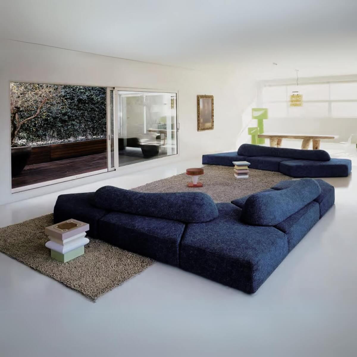 Dreamweaver Teddy fabric Sofa Set: A Soft and Serene Escape