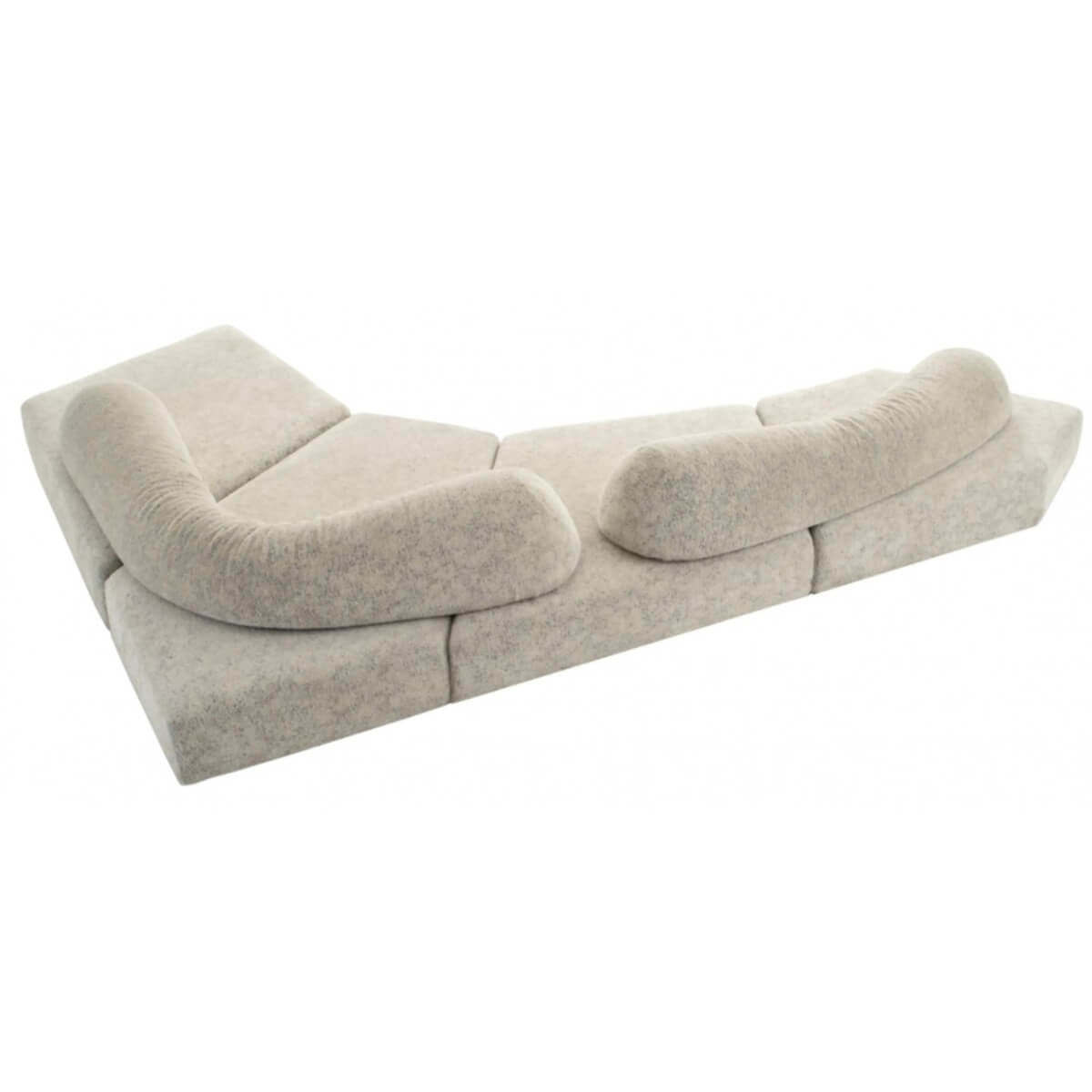 Dreamweaver Teddy fabric Sofa Set: A Soft and Serene Escape