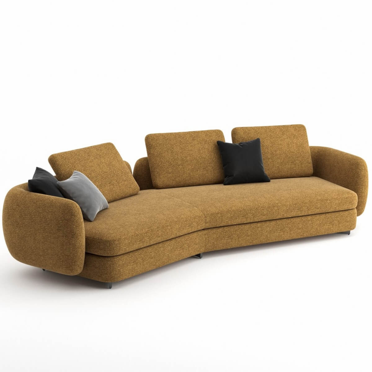 Posh Pallet Comfortable Teddy Fabric Corner Sofa