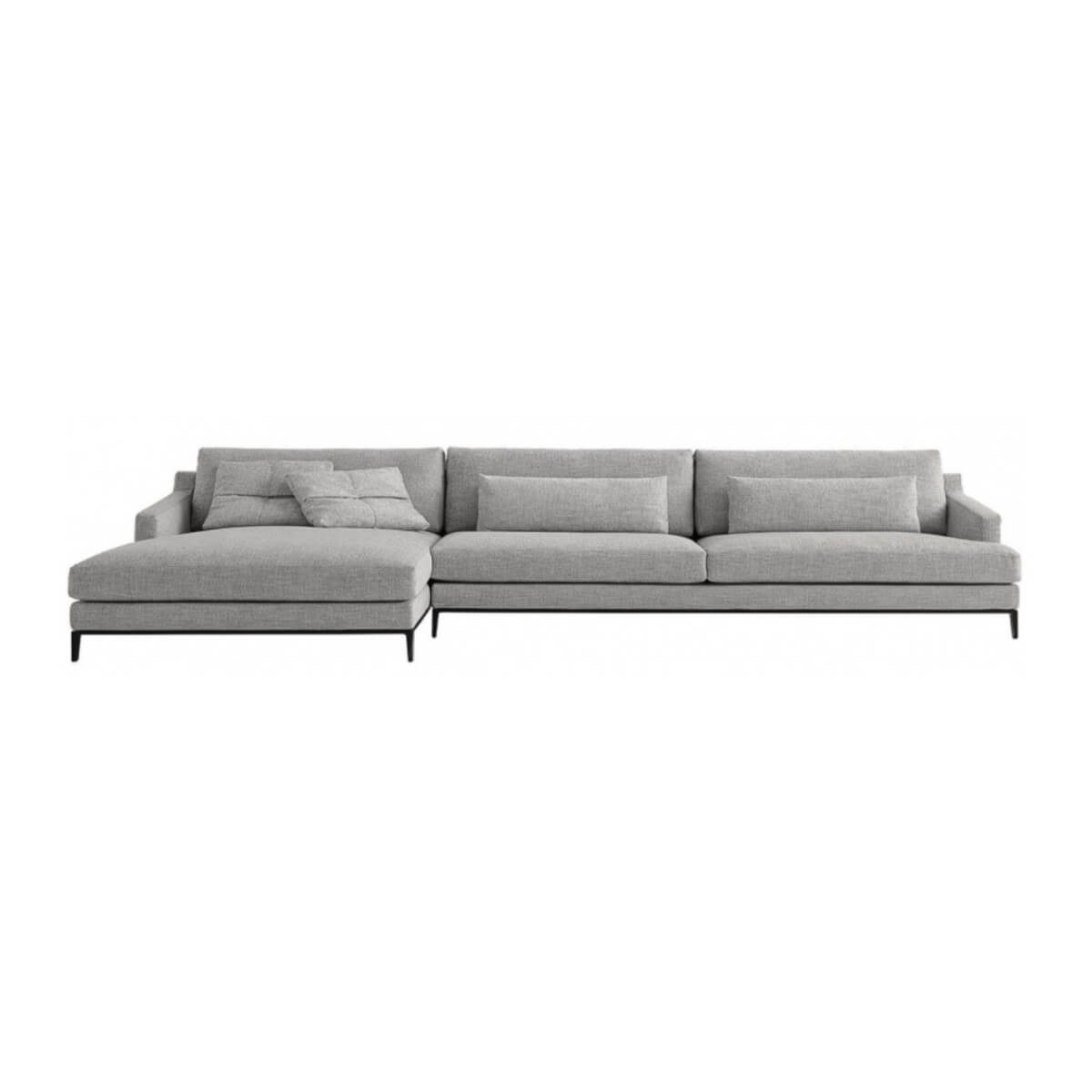 ElegantEnclave Cotton Linen Sofa: A Modern Oasis