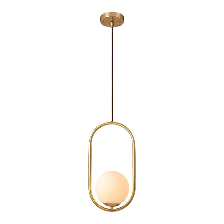 Klay round glass suspended light – elegant hanging fixture with clear glass globe and modern design.