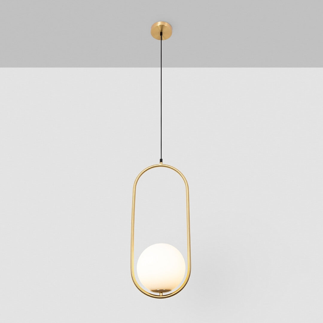 Klay - G9 bulb contemporary round glass Pendant Light