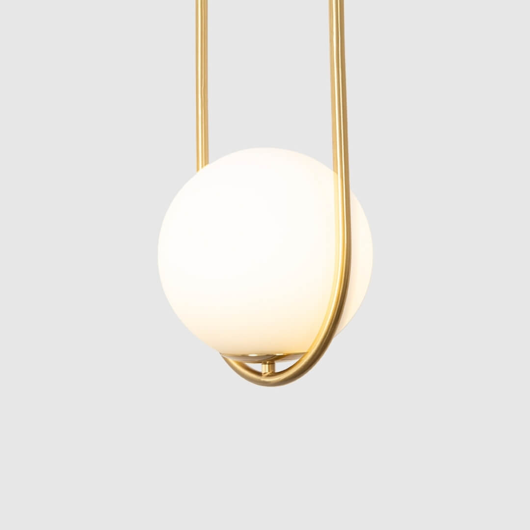 Klay - G9 bulb contemporary round glass Pendant Light