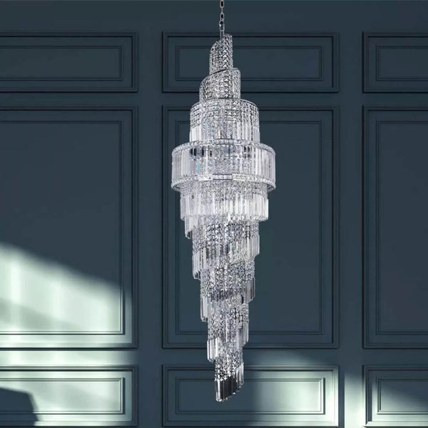Enthrall Metal & Crystal Chandelier – Custom Luxury Ceiling Light
