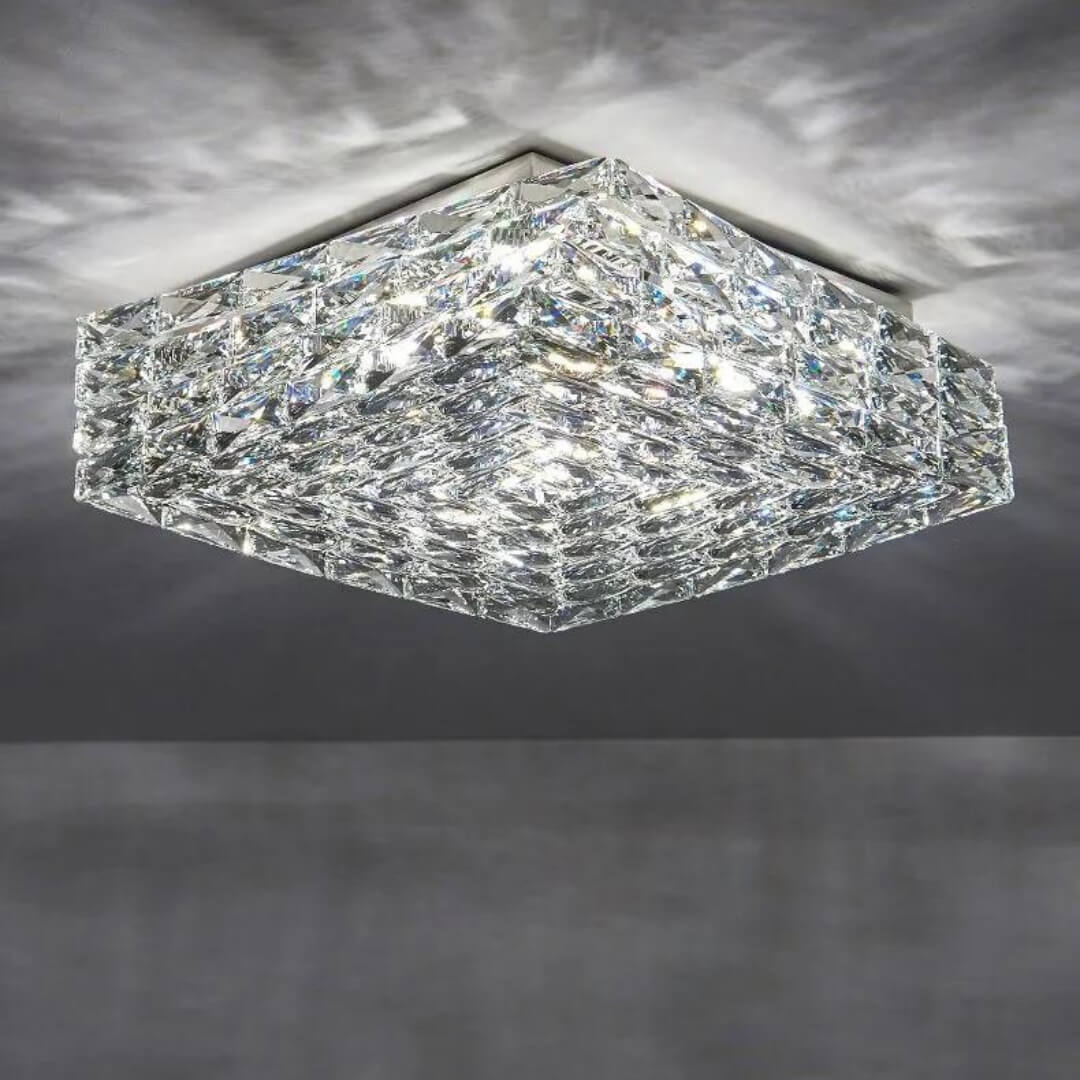 Laminated Crystal Ceiling Light