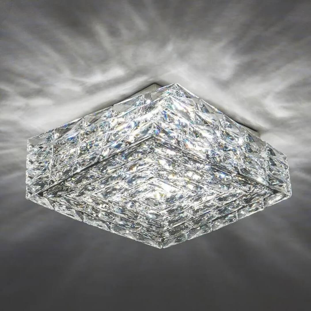Laminated Crystal Ceiling Light