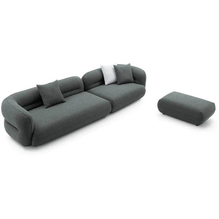 Stylish modular sofa from Luminance collection with soft upholstered cushions